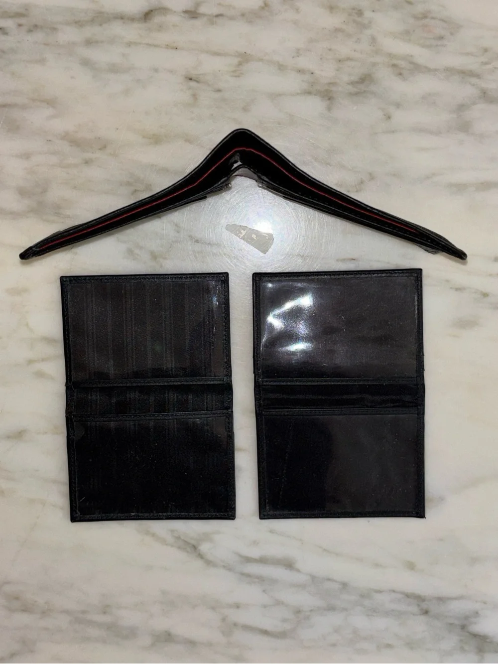 TUMI Alpha Ballistic Nylon Leather 3 Piece Bifold Wallet Gift Set w/ Box Black